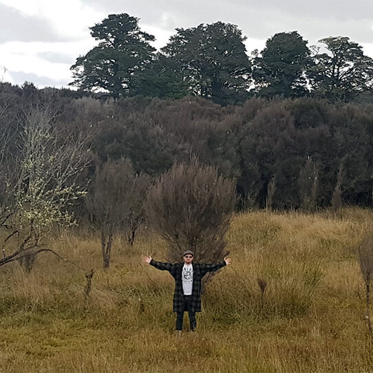 James in his wetland